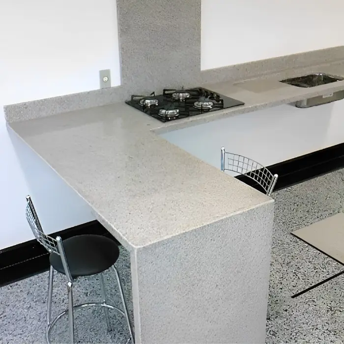Bancada de cozinha em mármore ou granito, inspiração 14