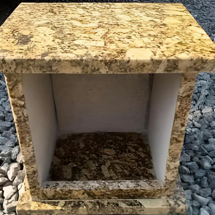 Capelinha em granito para cemitério, modelo 8