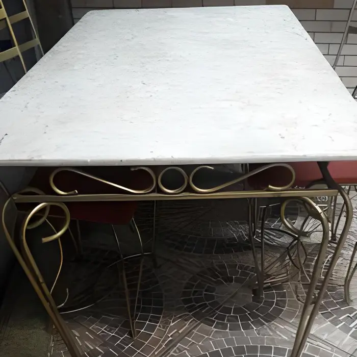 Mesa com tampo em mármore ou granito, inspiração 10