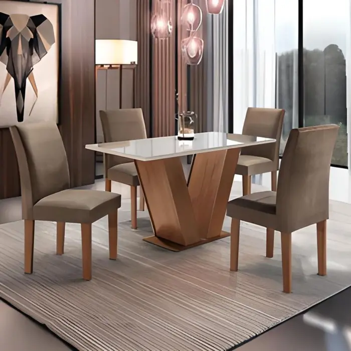 Mesa com tampo em mármore ou granito, inspiração 20