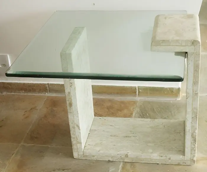 Mesa com tampo em mármore ou granito, inspiração 23