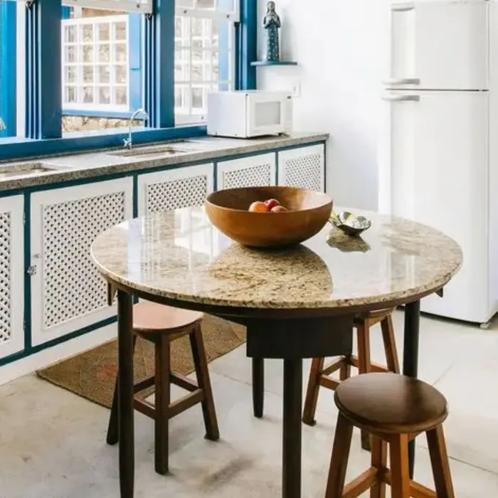Mesa com tampo em mármore ou granito, inspiração 24