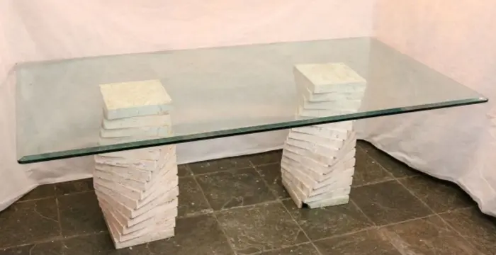 Mesa com tampo em mármore ou granito, inspiração 25