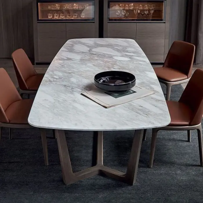 Mesa com tampo em mármore ou granito, inspiração 30