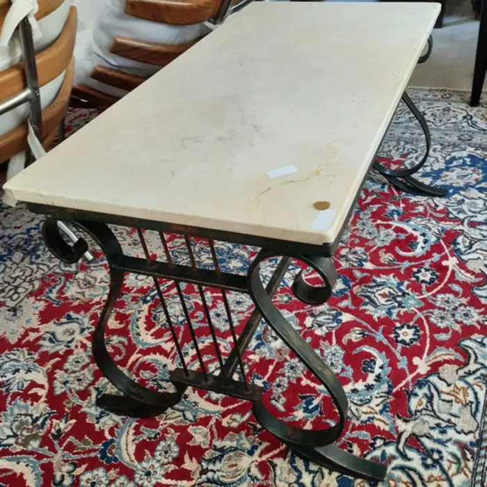 Mesa com tampo em mármore ou granito, inspiração 32