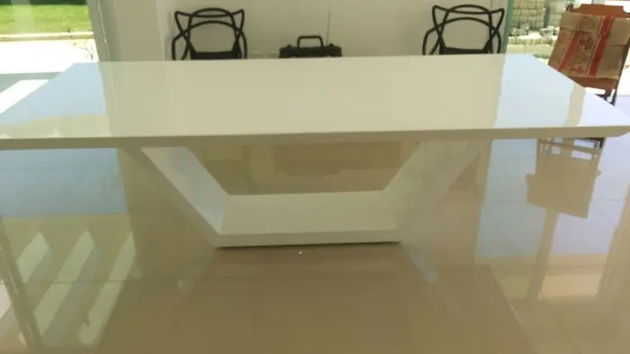Mesa com tampo em mármore ou granito, inspiração 37