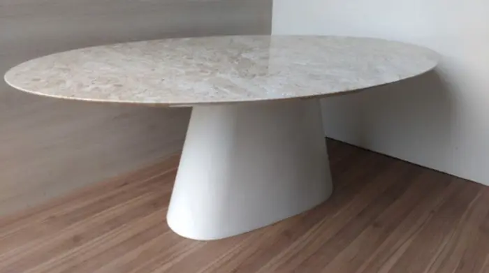 Mesa com tampo em mármore ou granito, inspiração 42