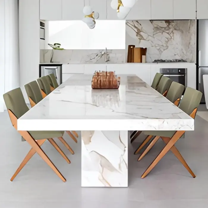 Mesa com tampo em mármore ou granito, inspiração 47