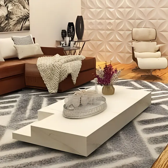 Mesa com tampo em mármore ou granito, inspiração 51