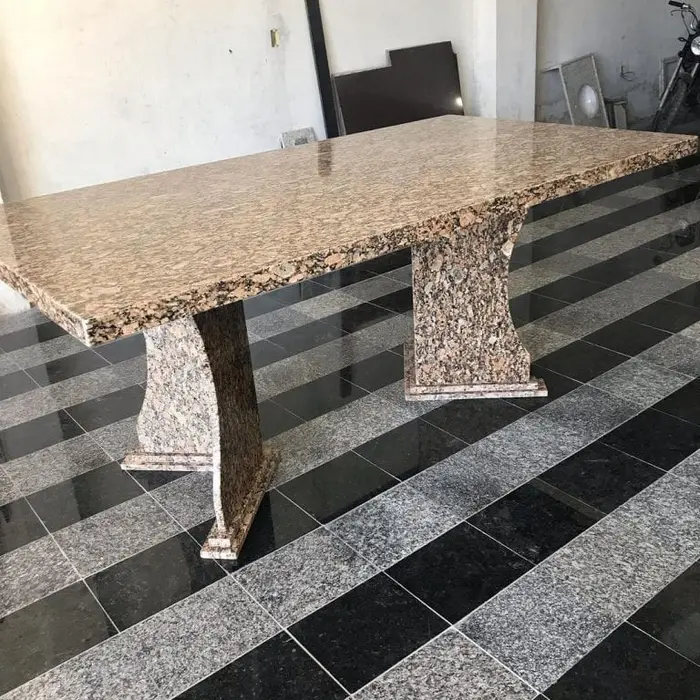 Mesa com tampo em mármore ou granito, inspiração 54