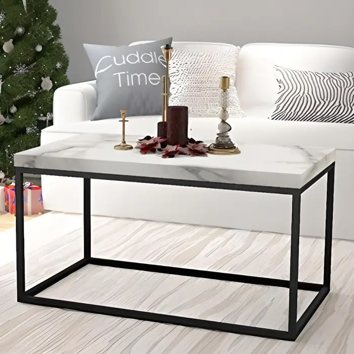 Mesa com tampo em mármore ou granito, inspiração 8