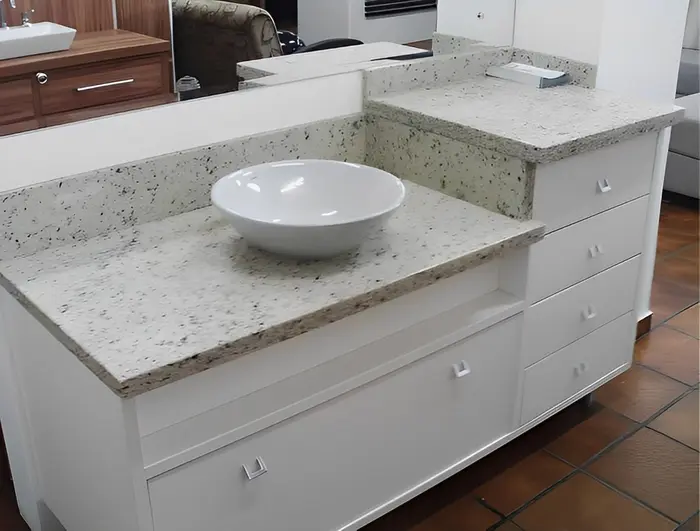 Pia de banheiro em mármore ou granito, inspiração 10