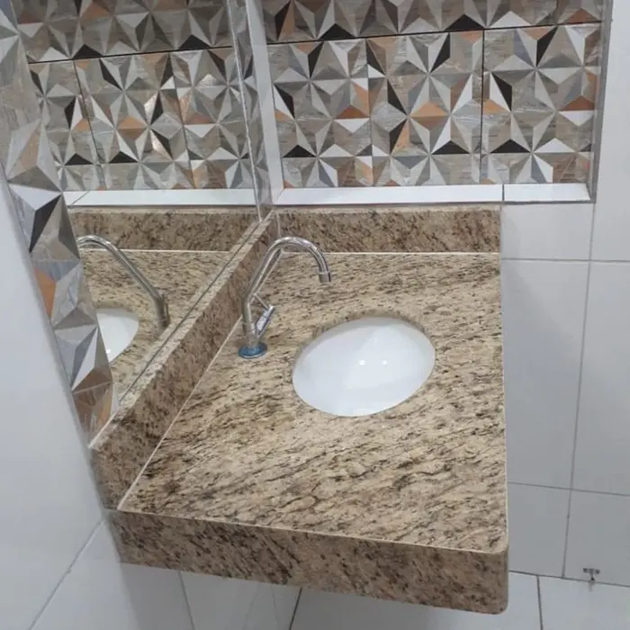 Pia de banheiro em mármore ou granito, inspiração 47