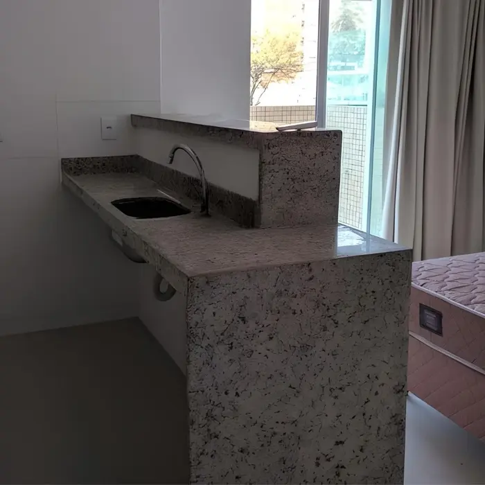Pia de cozinha em mármore ou granito, inspiração 26