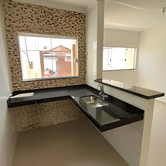 Pia de cozinha em mármore ou granito, inspiração 28
