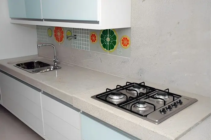 Pia de cozinha em mármore ou granito, inspiração 35