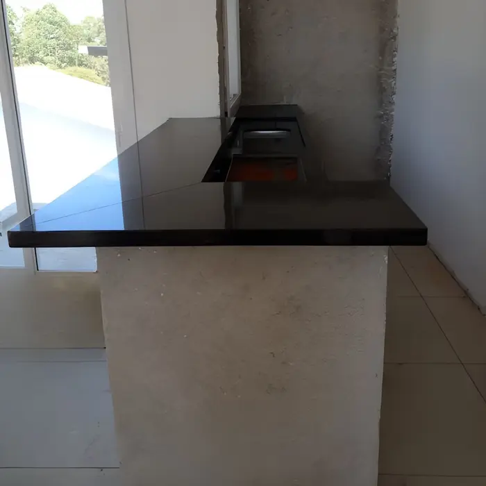 Pia de cozinha em mármore ou granito, inspiração 51
