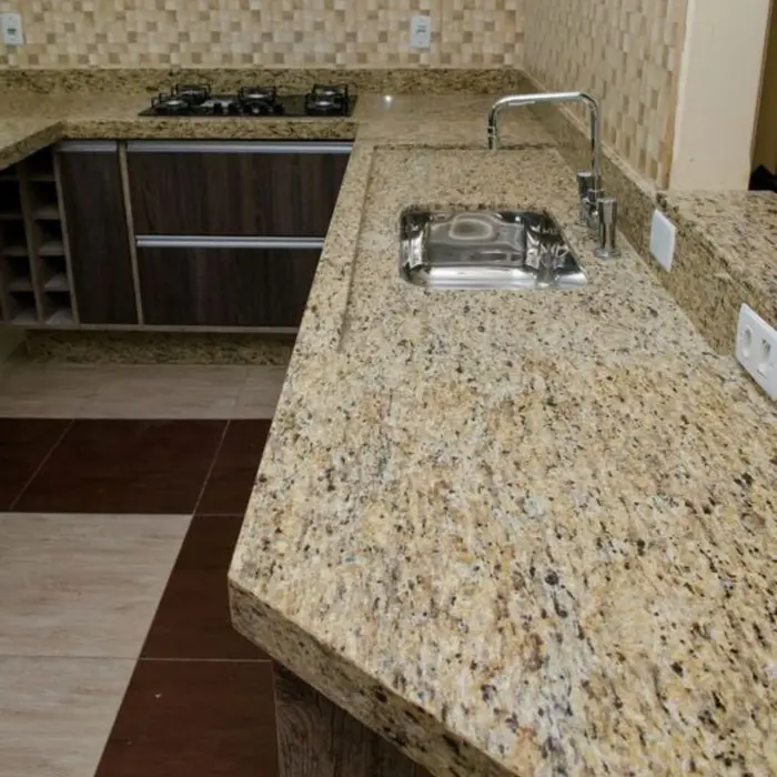 Pia de cozinha em mármore ou granito, inspiração 56