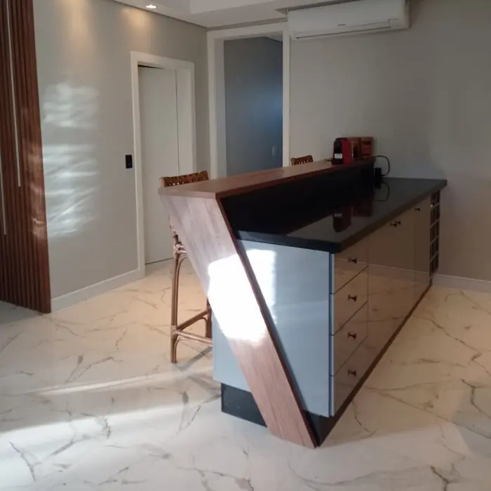 Pia de cozinha em mármore ou granito, inspiração 57