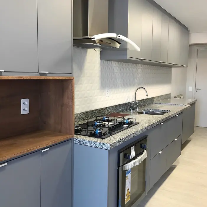 Pia de cozinha em mármore ou granito, inspiração 74