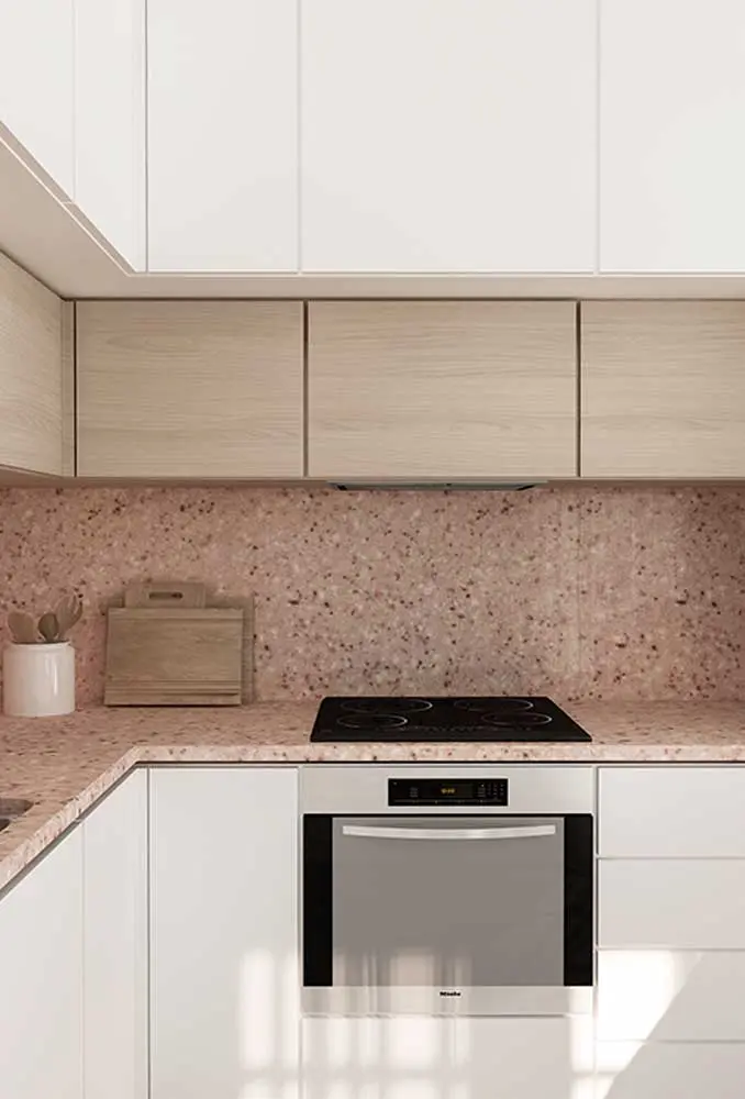Pia de cozinha em mármore ou granito, inspiração 78