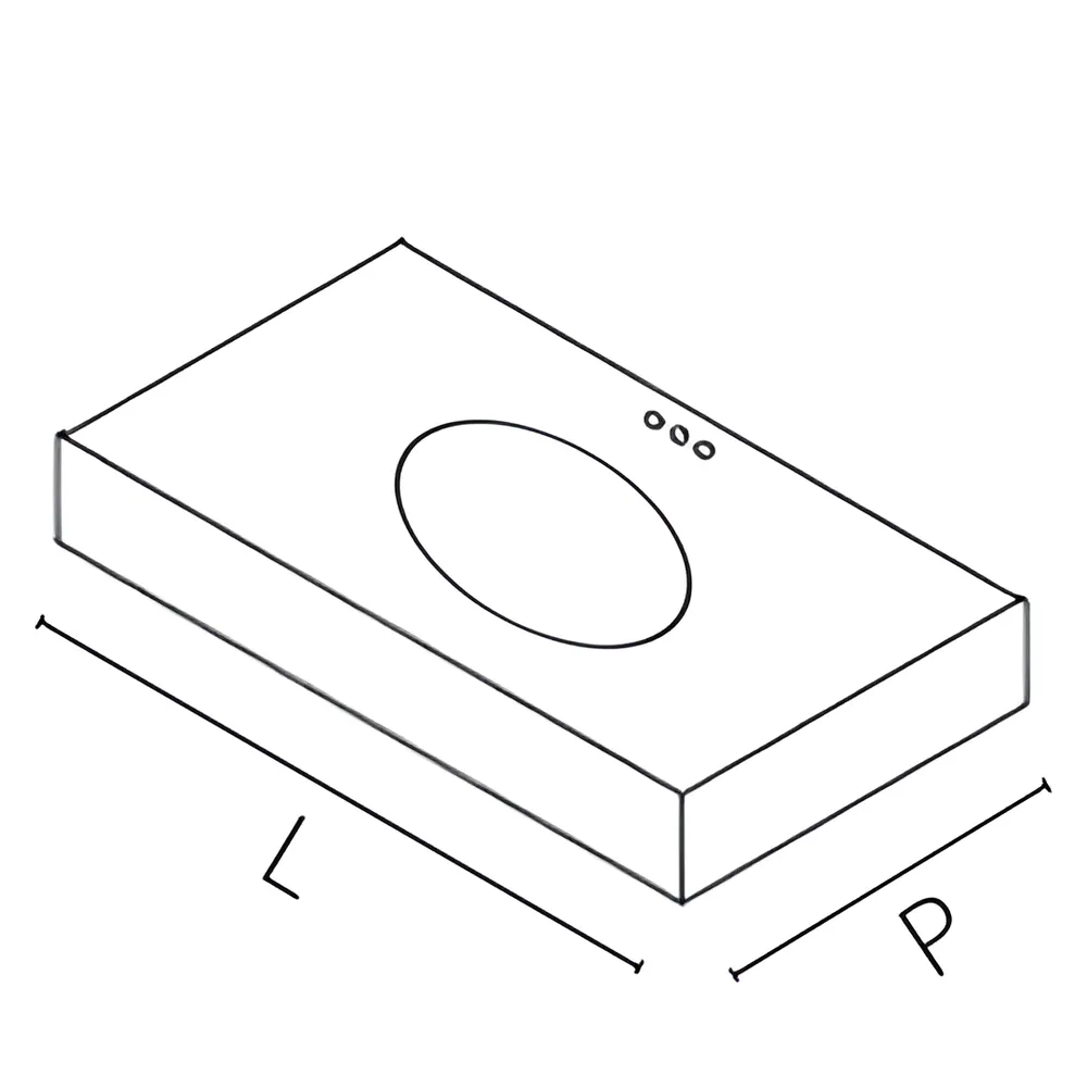 Ilustração de pia hipotética